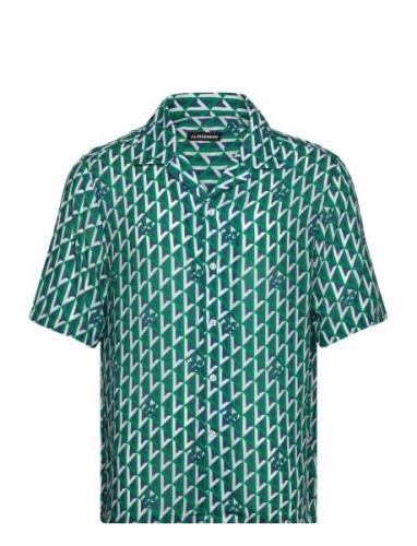 Donso Airy Island Geo Shirt J. Lindeberg Green