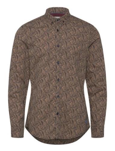 Ditsy Aop Shirt Scotch & Soda Brown