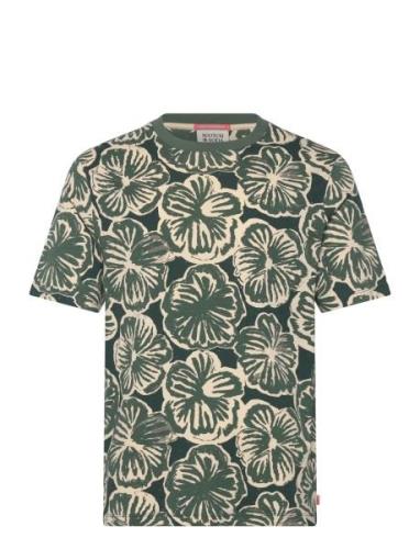 Big All Over Print T-Shirt Scotch & Soda Green