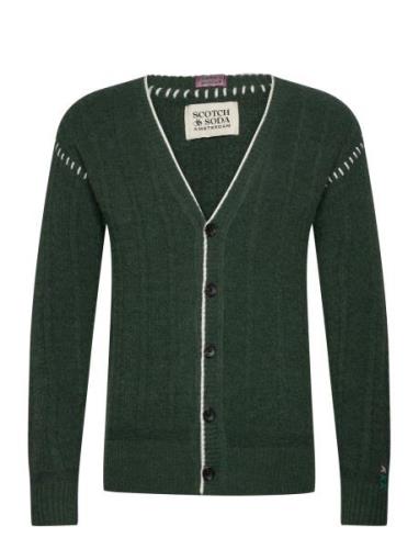 Alpaca Dropped Shoulder Cardigan Scotch & Soda Green