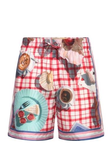 Printed Silk Shorts GANT Red