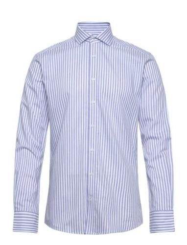 Bs Griffin Slim Fit Shirt Bruun & Stengade Blue