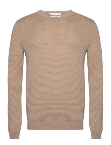 Bs Irving Regular Fit Knitwear Bruun & Stengade Beige