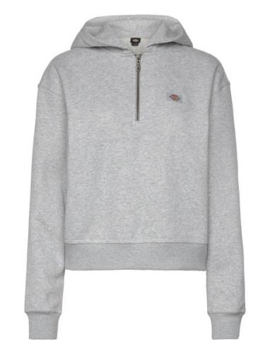 Oakport 1/4 Zip Hoodie W Dickies Grey