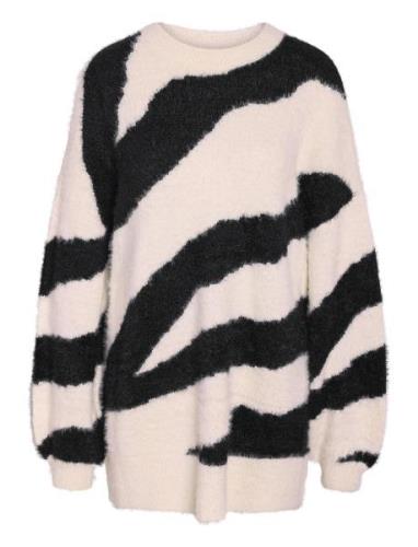 Nmheidi L/S O-Neck Knit Dd NOISY MAY White