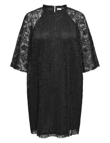 Carlosia 3/4 Lace Blk Dress Jrs ONLY Carmakoma Black