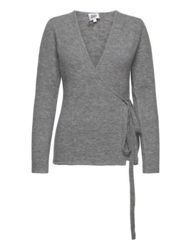 Blair Knitted Wrap Sweater Twist & Tango Grey