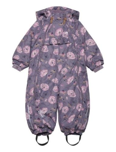 Snow Suit Aop Minymo Purple