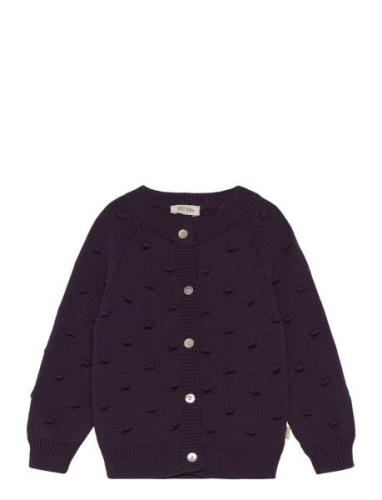 Cardigan Bomber Knit Petit Piao Navy