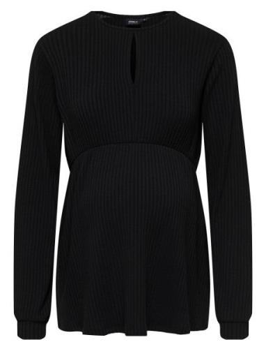 Olmmalaya L/S O-Neck Top Jrs Only Maternity Black