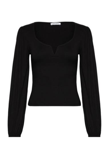 Rudina Puff Sleeve Top Bubbleroom Black