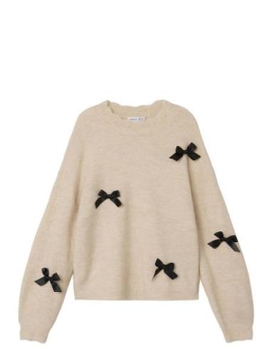 Nkfnegana Ls Knit Name It Beige