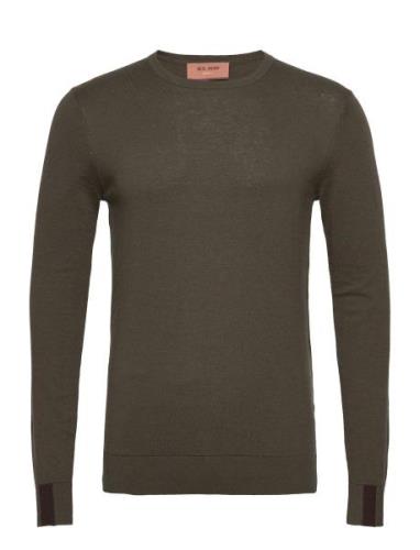 Adam Supima O-Neck Knit Mos Mosh Gallery Khaki