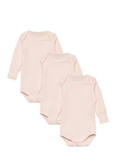 3 Pack Rib Jersey Long Sleeve Body Copenhagen Colors Pink