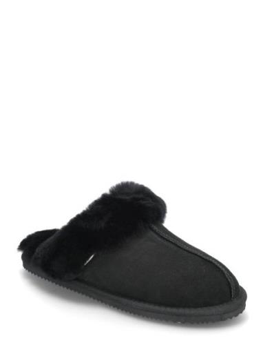 Hlbrisbane Shearling Reversed Slippers Enkel Studio Black