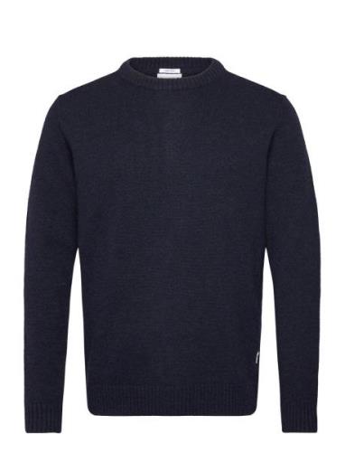 Lambswool O-Neck Knit Lindbergh Navy