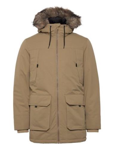 Jjeconstruct Faux Fur Parka Sn Jack & J S Beige