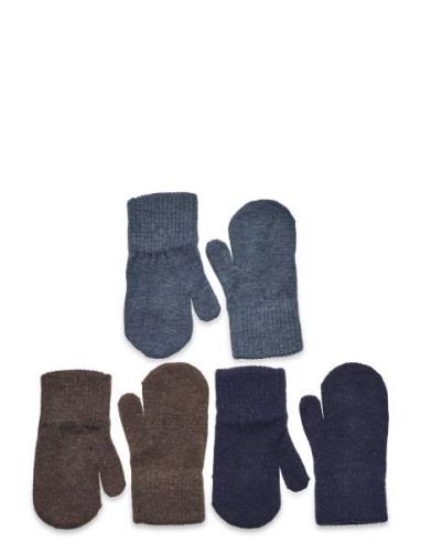 Magic Mittens Knit 3-Pack Minymo Navy