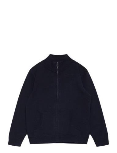 Zipped Cardigan Mango Navy