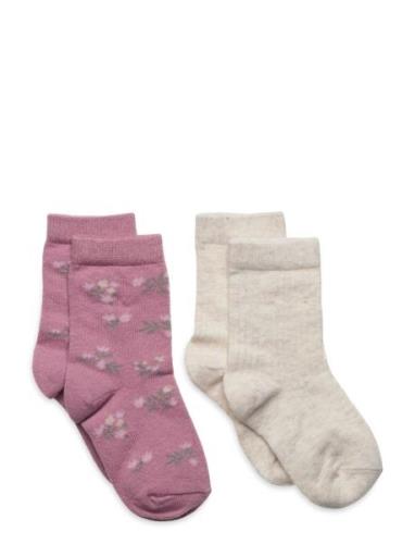 Nmfolinne 2P Sock Name It Pink