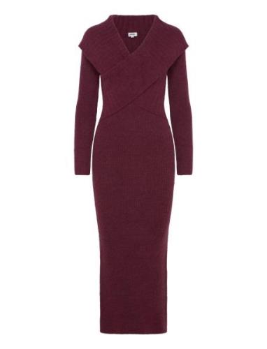 Amaya Knitted Dress Twist & Tango Burgundy