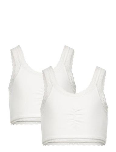 Organic Bra Top 2-Pack Rosemunde Kids White