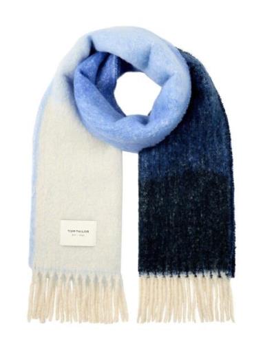 Cosy Brushed Colorflow Scarf Tom Tailor Blue