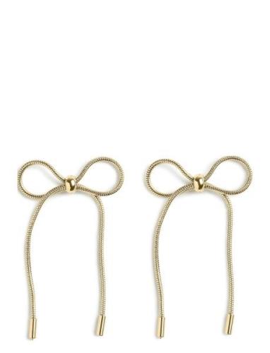 Pcpernille Bow Earrings Pieces Gold