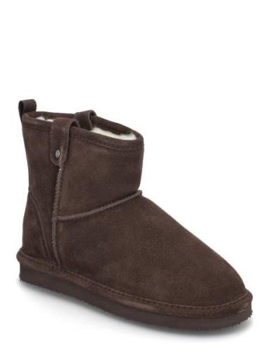 Biasnow Short Boot Suede Bianco Brown