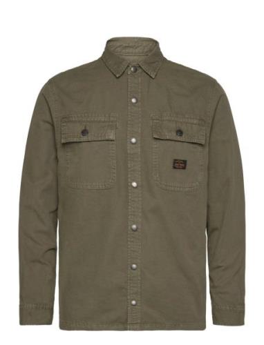 Canvas Workwear Overshirt Superdry Khaki