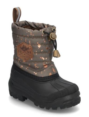 Winter Boot Rubber Aop Mikk-line Brown