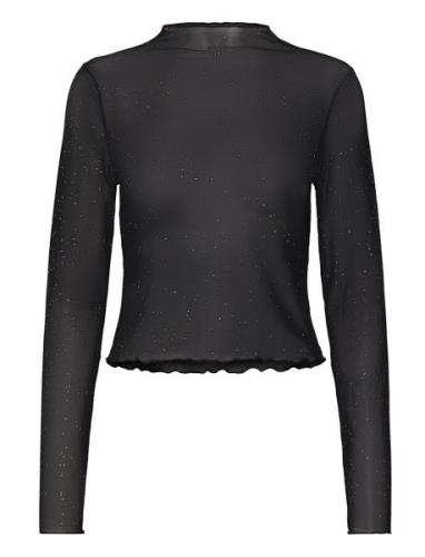 Nmstar Foil L/S High Neck Mesh Jrs Fwd NOISY MAY Black