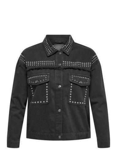 Carmarilla L/S Stud Jacket Pnt ONLY Carmakoma Black