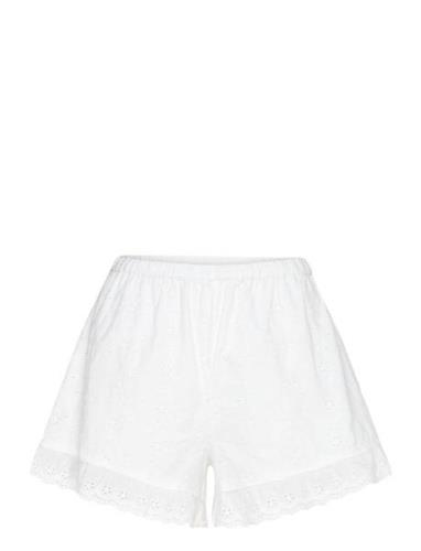 Shorts Broderie Anglaise Lindex White