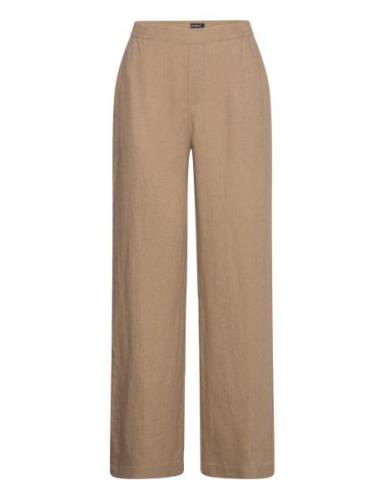 Trousers Bella Pure Linen Lindex Beige