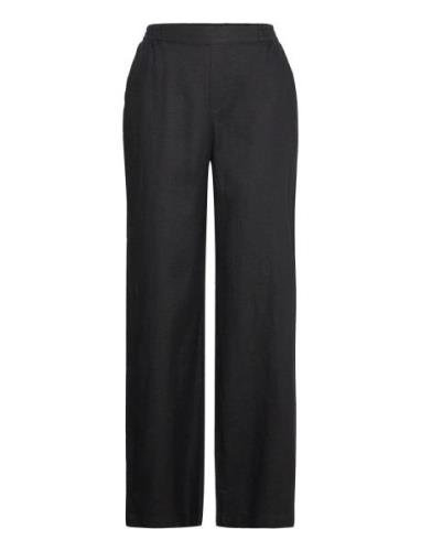 Trousers Bella Pure Linen Lindex Black