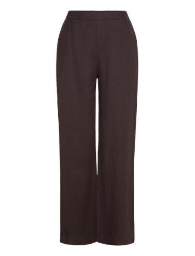 Trousers Bella Pure Linen Lindex Brown