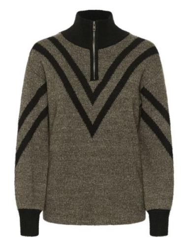 Kakarla Knit Pullover Kaffe Grey