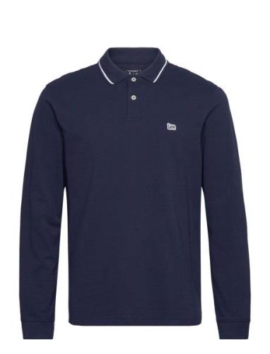 Ls Pique Polo Lee Jeans Navy