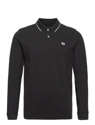 Ls Pique Polo Lee Jeans Black