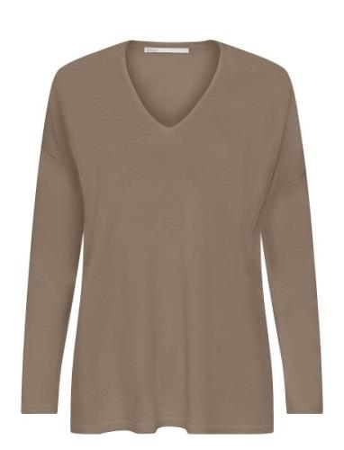 Onlamalia Ls V-Neck Cc Knt ONLY Beige