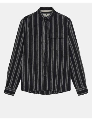 Akleif Structure Shirt Anerkjendt Black