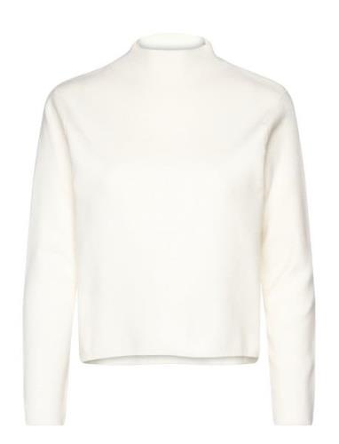 High Collar Sweater Mango White