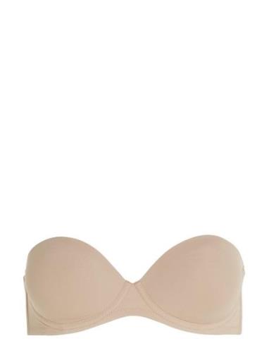 Strapless Push Up Calvin Klein Beige