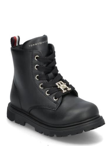 Tommy Hilfiger Lace-Up Ankle Boots Tommy Hilfiger Black