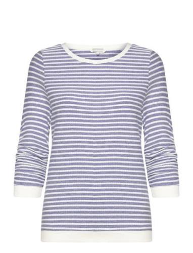 Striped Jacquard Sweatshirt Tom Tailor Blue