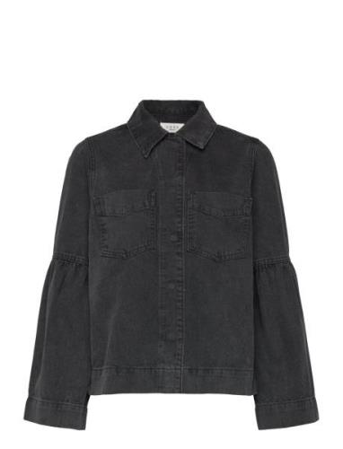 Hannali Ls Denim Jacket NORR Black