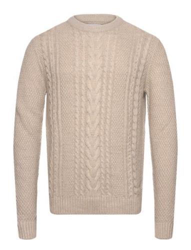 Jjcraig Knit Crew Neck Aw24 Jack & J S Cream