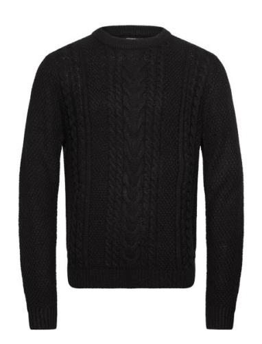 Jjcraig Knit Crew Neck Aw24 Jack & J S Black