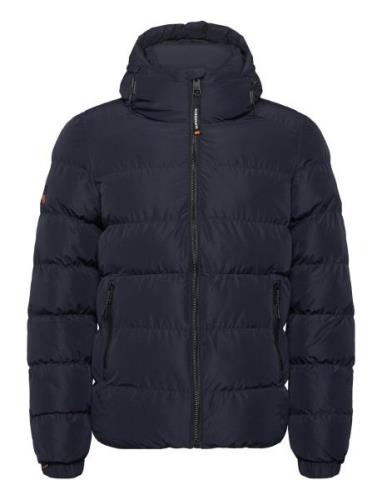 Hooded Sports Puffer Jacket Superdry Navy